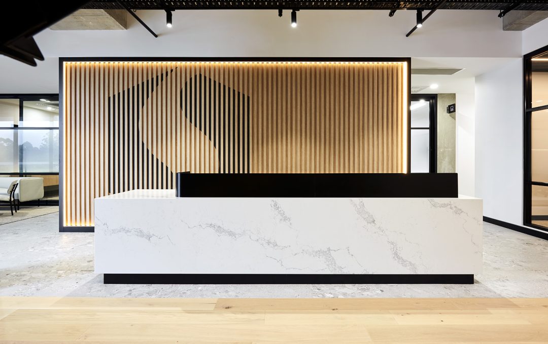 1178 – Axiom – Sheffield – 339 Modern industrial office reception area with contemporary design